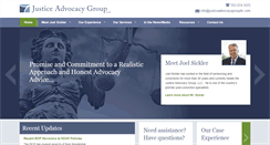Desktop Screenshot of justiceadvocacygroupllc.com