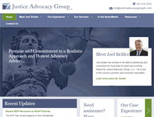 Tablet Screenshot of justiceadvocacygroupllc.com